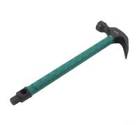 Martello da carpentiere per installazione di condizionatori d'aria, testa in acciaio al carbonio ad alto tenore di carbonio, estrattore per chiodi a forma di V e impugnatura antiscivolo, strumento di