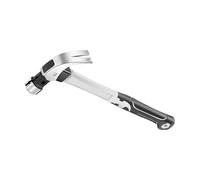 Martello da carpentiere resistente con testa in acciaio al carbonio con manico per assorbimento degli urti, ideale per costruzioni e attività in acciaio al carbonio per la lavorazione del legno
