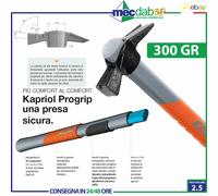 MARTELLO CARPENTIERE MURATORE MANICO IN FIBRA 300gr KAPRIOL