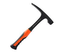 Martello da esplorazione, martello geologico professionale a testa piatta per roccia, strumento per l'esplorazione di minerali per geologia all'aperto, lunghezza 285 mm