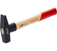 Martello da fabbro ViGOR V2662-500 Testa del martello da 500 g, manico in legno di hickory con protezione antiurto in gomma, lunghezza 320 mm, per lavori potenti e precisi