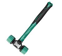Martello da pavimento con manico in ghisa, martello in gomma con gancio, impugnatura ergonomica con teste morbide a doppio lato, martello in gomma antiscivolo, accessorio per casa e viaggio