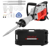 Martello Demolitore 3500W SDS-Hex, 60 Joule, Martello Pneumatico con Impugnatura Anti-Vibrazione, 2 Scalpelli Inclusi e Scatola di Trasporto, Tassellatore per Calcestruzzo e Demolizioni Pesanti