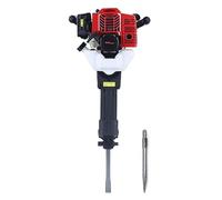 Martello demolitore a benzina, professionale 2,5 CV a 2 tempi con scalpello a punta, scalpello piatto e utensile, velocità massima 6500 battiti/min, martello a percussione per la frantumazione in