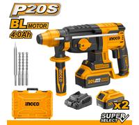 MARTELLO DEMOLITORE BATTERIA AL LITIO 20V 4AH x 2 - INGCO CRHLI2201