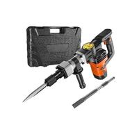 Martello demolitore elettrico da 1400 W, martello demolitore for calcestruzzo, 2900 BPM, 2 scalpelli e punte for scalpellatura,Mattone, legno, acciaio