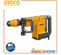 Martello demolitore INGCO SDS-MAX 1500W in valigetta + 2 scalpelli
