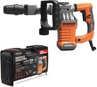 Martello Demolitore Professionale -1300W con 3 Punte e Scalpello - Martello Per Lavori di Demolizione su Cemento e Muratura - Demolitore Elettrico ad alta potenza e Manico Antivibrazione