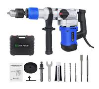 MARTELLO DEMOLITORE ROTATIVO 1500W TRAPANO SCALPELLATORE PERFORATORE E ACCESSORI