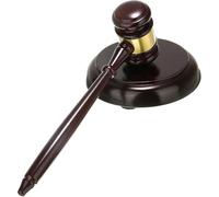 Martello di legno, Set di base e martello da giudice in legno for avvocati addetti alle aste