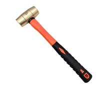 Martello di Ottone senza Contraccolpo | Lunghezza Totale 345 Mm, Martello in Ottone, Preciso, per modellatura Dei Metalli, Oreficeria, Fai da Te, Artigiani, Orafi