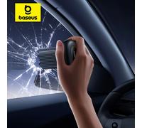 Martello di sicurezza per auto in acciaio legato Baseus Martello di fuga a doppia testa per interruttore di finestre di emergenza Strumento di salvataggio con taglierina per cintura di sicurezza