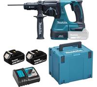 Martello elettrico Makita DHR243RTJ 18V 5 Ah 24 mm con valigetta Makpac