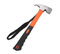 Martello for chiodi multifunzionale for esterni, martello for tenda da campeggio, martello for tenda da campeggio, estrattore for chiodi in acciaio ad alto tenore di carbonio for uso domestico(Orange)