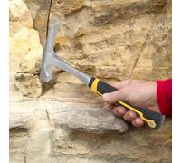 Martello geologico a doppio scopo per crepe e spaccature di pietre in geologia e muratura (B)