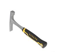 Martello geologico con testa piatta e appuntita, 45 piccone in acciaio per esplorazione mineraria, muratura, lavori sul campo, manico in gomma antiscivolo, (B)