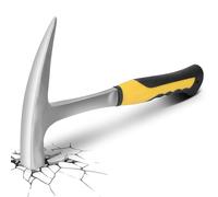 Martello Geologo Acciaio, Martello Esplorazione Geologica, Martello a Bocca Piatta a Doppia Testa a Becco D'anatra in Mattoni Geologici per il Sollevamento di Spaccatura(S)