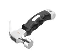 Martello in corno di pecora, leggero, 226,8 g, supporto magnetico per chiodi, manico ergonomico antiscivolo, acciaio al carbonio ad alta densità, per lavorazione del legno e progetti fai da te (A)