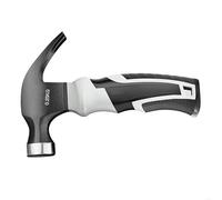 Martello in corno di pecora, leggero, 226,8 g, supporto magnetico per unghie, manico ergonomico antiscivolo, acciaio al carbonio ad alta densità, per lavorazione del legno e progetti fai da te (B)