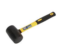 Martello IN Gomma 0.5kg Con Manico IN Vetroresina - Sealey RMB100 Nuovo