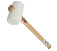 Martello In Gomma Bianco Thor 54Mm 375G Lunghezza 320Mm Manico In Legno 61-952W