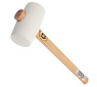 Martello In Gomma Bianco Thor 64Mm 675G Manico In Legno 61-953W