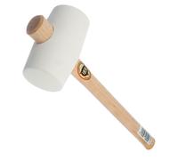 Martello In Gomma Bianco Thor 74Mm 970G Lunghezza 380Mm Manico In Legno 61-954W