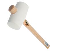 Martello In Gomma Bianco Thor 74Mm 970G Lunghezza 380Mm Manico In Legno 61-954W