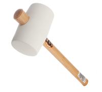 Martello In Gomma Bianco Thor 90Mm 1450G Lunghezza 380Mm Manico In Legno 61-957W