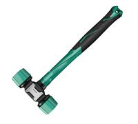 Martello in gomma - martello da pavimentazione | PP Mallet morbido a doppio lato con impugnatura ergonomica | Accessori per mazzuola non slip per campeggio, lavorazione del legno, pali delle tende, pa