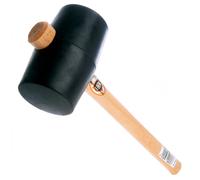 Martello In Gomma Nero Thor 90Mm 1200G Lunghezza 380Mm Manico In Legno 61-957