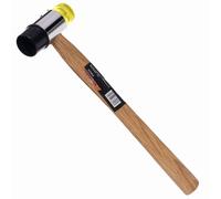 Martello in gomma-plastica da 35 mm con manico in legno KD904