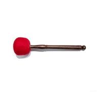 Martello in legno con testa in cotone per migliorare la meditazione tibetana e l'esperienza di guarigione del suono (colore rosso, taglia M)