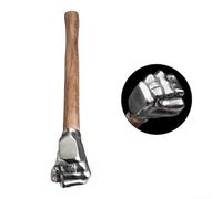 Martello leggero in acciaio inox con manico antiscivolo in legno per prestazioni affidabili in costruzione, giardinaggio e attività di manutenzione domestica (martello a pugno)