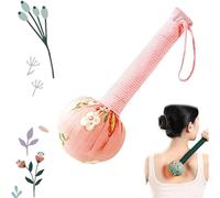 Martello linfatico, martello manuale per massaggi del corpo, martello per massaggio con assenzio, martello per massaggio lungo palmare alla schiena (rosa)
