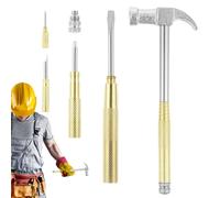 Martello Mini | Martello Corto,Utensile Cacciavite Robusto Leggero Anti-Scivolo per Lavorazione Metalli Oreficeria Falegnameria Edilizia Fai Da Te