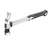Martello multifunzione in acciaio inox con manico in corno, strumento speciale per la lavorazione del legno, testa quadrata da 368,5 g, martello con manico in fibra