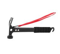 Martello Multiuso 3-in-1 Professionale per Campeggio con Manico in Spugna, Ideale per Picchetti, Estrazione Chiodi e Uso Multi-Funzionale, Perfetto per Escursioni e Trekking con Zaino