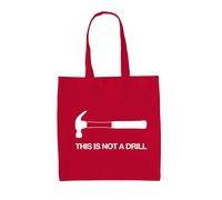 Martello Not A Drill - Borsa Tote IN Tela - Operaio Artigiano Fai da Te