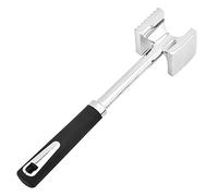 Martello per alimenti, per carne, battere a scacchi, martello a doppia faccia in acciaio inox, martello da cucina per casa