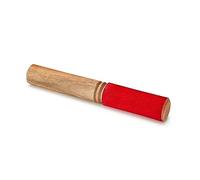 Martello per campana tibetana in legno, con testa in pelle, materiale buddista, per rilassamento, yoga, guarigione, consapevolezza (martello rosso)