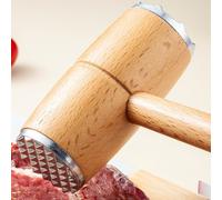 Martello per carne da chef professionale con manico in legno per un sapore di ca