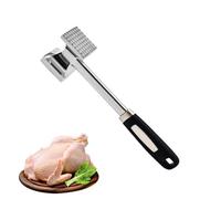 Martello per carne, martello per carne, addolcitore per carne Gourmet a doppia faccia, appiattitore per carne in acciaio inox per ammorbidire bistecca, carne di Re e pesce