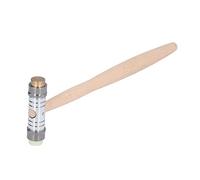 Martello per gioielli a doppia testa, martello da orologiaio in acciaio inox con manico in legno, martello a doppia punta resistente ai graffi per progetti fai-da-te, riparazione