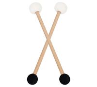 Martello per grancassa in feltro di gomma a doppia estremità da 2 pezzi con