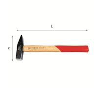 USAG 382 - Martello con manico in legno per meccanici 382014