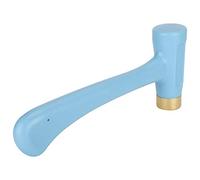 Martello per pelle, martello con testa in ottone fatta a mano per lavorazione della pelle, strumento a percussione con design filettato anti-allentamento, leggero strumento