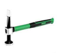 Martello per piallatura in lamiera, 315 mm, per riparazione di carrozzeria e auto, dotato di diversi tipi di testa e manico in fibra di vetro per precisione ed equilibrio (testa piatta)