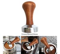 Martello per polvere pressatore per caffè con manico in legno Distributore di caffè per macchina per pressare il martello in polvere per tappetino per caffè ed espresso