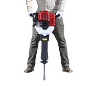 Martello perforatore a benzina 52 cc 2 tempi | Demolitore perforatore 2,5 CV | con trapano * 2 + pala dosatrice + imbuto + filtro + piccoli accessori * 7